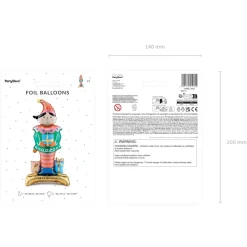 PARTYDECO Balon Elf Stojacy Foliowy 32X75 Cm