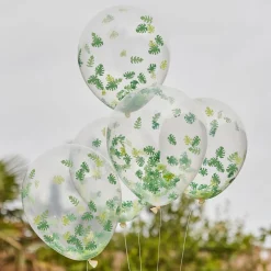 GINGER RAY Balony Lets Go Wild Z Confetti 5 Szt. Fi 30,5 Cm