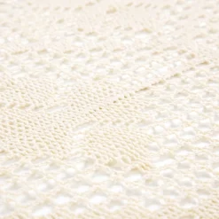 HOMLA Bieznik Crochet Szydelkowy Bezowy 40X160 Cm