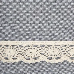 HOMLA Bieznik Maya Bawelniany Z Koronka Szary 40X160 Cm