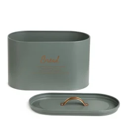 HOMLA Chlebak Escille Metalowy Zielony 34X21X18 Cm