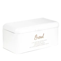 HOMLA Chlebak Escille Metalowy Bialy 33X19X15 Cm