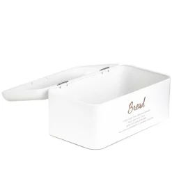 HOMLA Chlebak Escille Metalowy Bialy 33X19X15 Cm