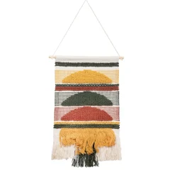 HOMLA Dekoracja Wiszaca Danto Z Zielonymi Wzorami 40X70 Cm