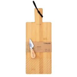 HOMLA Deska Bambou Z Nozykiem Do Sera 38X15Cm