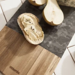 HOMLA Deska Marble Dekoracyjna Czarna 40X17 Cm