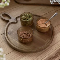 HOMLA Deska Mooka Do Serwowania Okragla 40X30 Cm