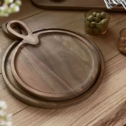 HOMLA Deska Mooka Do Serwowania Okragla 40X30 Cm