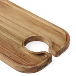 HOMLA Deska Mooka Z Uchwytem Na Kieliszek 15X25Cm