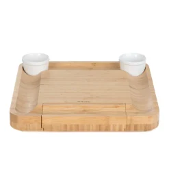 HOMLA Deska Rumi Do Serwowania Z Miseczkami I Nozykami 33X33 Cm