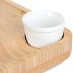 HOMLA Deska Rumi Do Serwowania Z Miseczkami I Nozykami 33X33 Cm