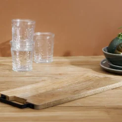 HOMLA Deska Soser Mango Drewniana Z Metalowym Uchwytem 41X18 Cm