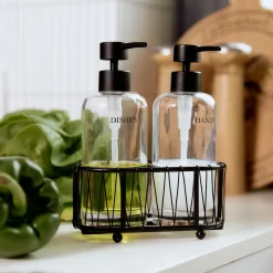 HOMLA Dozownik Glad Szklany, 2 Szt. 17X20 Cm