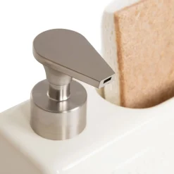 HOMLA Dozownik Jasai Smietankowy Z Gabka 18X16 Cm