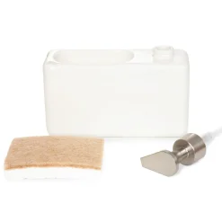 HOMLA Dozownik Jasai Smietankowy Z Gabka 18X16 Cm