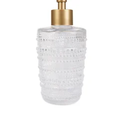 HOMLA Dozownik Monsato Szklany Transparentny 8X8X17,8 Cm