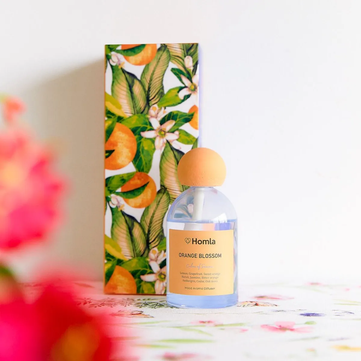 HOMLA Dyfuzor Zapachowy Colors Of Seasons Orange Blossom 0,08 L