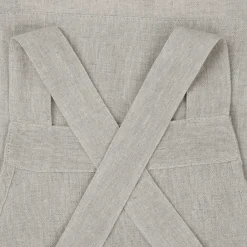 HOMLA Fartuch Kuchenny Monez Crossback Domieszka Lnu Szary 100X90 Cm