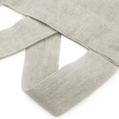 HOMLA Fartuch Kuchenny Monez Crossback Domieszka Lnu Szary 100X90 Cm