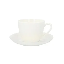 HOMLA Filizanka Auro Z Podstawka Biala 0,23 L