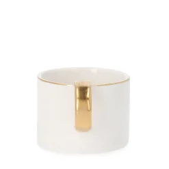 HOMLA Filizanka Bomlo Biala Matowa Ze Spodkiem I Lyzeczka 0,2 L