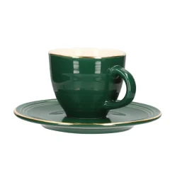 HOMLA Filizanka Ellie Ze Spodkiem Zielona 0,09 L