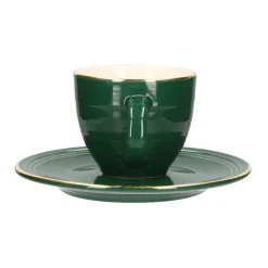 HOMLA Filizanka Ellie Ze Spodkiem Zielona 0,09 L