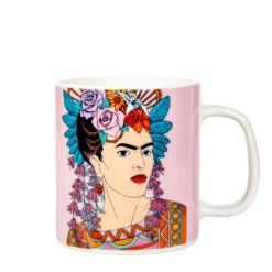 HOMLA Filizanka Frida Kahlo Ze Spodkiem Fioletowa 0,2 L