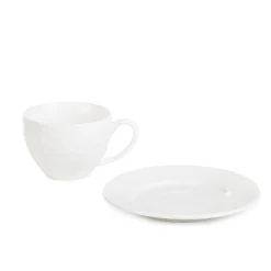 HOMLA Filizanka Sylia Mala Biala Z Ornamentem 0,09 L