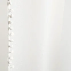 HOMLA Firanka Adi Z Pomponikami Biala 140X250 Cm