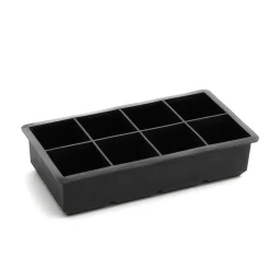 HOMLA Forma Alcole Na Kostki Lodu Kwadratowe Czarna 22X11 Cm