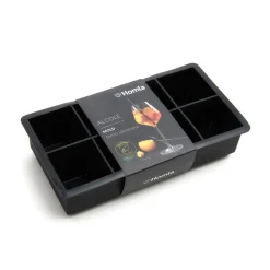 HOMLA Forma Alcole Na Kostki Lodu Kwadratowe Czarna 22X11 Cm