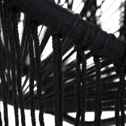 HOMLA Fotel Acapulco Bliss Makrama Czarna 93X73X85 Cm