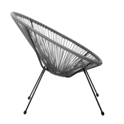 HOMLA Fotel Acapulco Ciemnoszary 93X73X85 Cm