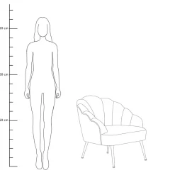 HOMLA Fotel Ariel 65X71X76 Cm