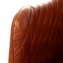HOMLA Fotel Brizo W Obiciu Ze Skory Bawolej Brazowe 55X60X86 Cm