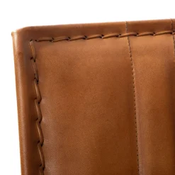 HOMLA Fotel Gladio W Obiciu Ze Skory Bawolej Brazowe 68X76X75 Cm