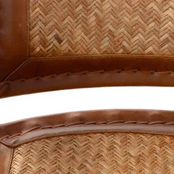 HOMLA Fotel Gladio W Obiciu Ze Skory Bawolej Brazowe 68X76X75 Cm