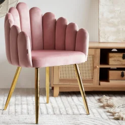 HOMLA Fotel Lana Welurowy 56X55X83 Cm