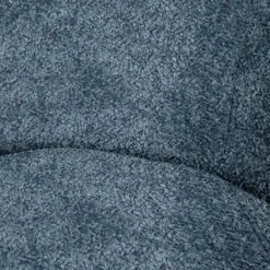 HOMLA Fotel Lunaire Obrotowy W Tkaninie Teddy Boucle Granatowy 86X76X87 Cm