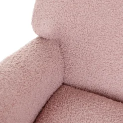 HOMLA Fotel Lunnie Bujany W Tkaninie Teddy Boucle 67X78X92 Cm