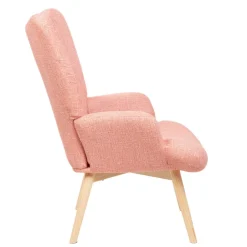 HOMLA Fotel Moss Pop W Tkaninie Rozowy 72X73X96Cm