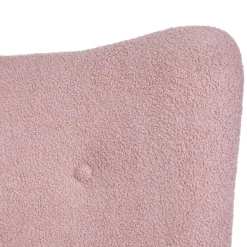 HOMLA Fotel Moss Teddy Boucle Bujany Rozowy W Tkaninie Teddy Boucle 72X73X92 Cm
