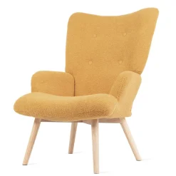 HOMLA Fotel Moss Teddy Boucle W Tkaninie Teddy