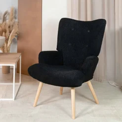 HOMLA Fotel Moss Teddy Boucle W Tkaninie Teddy