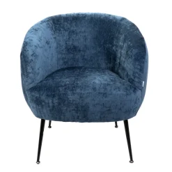 HOMLA Fotel Pallstol Szenilowy Granatowy 72X70X74Cm