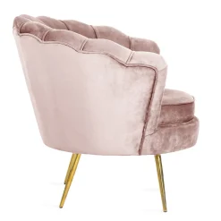 HOMLA Fotel Shelly Welurowy 82X74X76 Cm