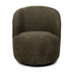 HOMLA Fotel Svingen Obrotowy Oliwkowy 65.5X77X69Cm