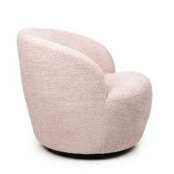HOMLA Fotel Svingen Obrotowy Rozowy 65.5X77X69Cm