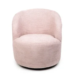 HOMLA Fotel Svingen Obrotowy Rozowy 65.5X77X69Cm